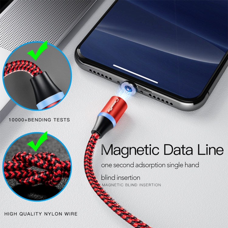 CaseMe Series 2 USB to Micro USB Magnetic Charging Cable, Length: 1m (Red)