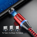 CaseMe Series 2 USB to Micro USB Magnetic Charging Cable, Length: 1m (Red)