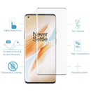 For OnePlus 8 Pro 9H 9D Curved Edge Tempered Glass Film(Black)