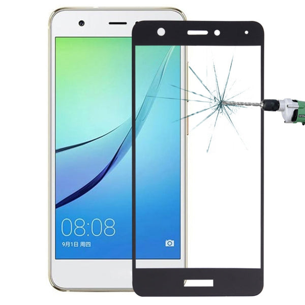 For Huawei nova 0.26mm 9H Surface Hardness Explosion-proof Silk-screen Tempered Glass Full Screen Film (Black)