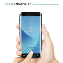 For Galaxy J7 Pro 0.3mm 9H Surface Hardness 3D Curved Silk-screen Full Screen Tempered Glass Screen Protector(Black)