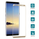 For Galaxy Note 8 0.3mm 9H Surface Hardness 3D Curved Silk-screen Full Screen Tempered Glass Screen Protector(Gold)