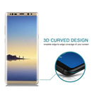 For Galaxy Note 8 0.3mm 9H Surface Hardness 3D Curved Silk-screen Full Screen Tempered Glass Screen Protector(Gold)