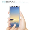 For Galaxy Note 8 0.3mm 9H Surface Hardness 3D Curved Silk-screen Full Screen Tempered Glass Screen Protector(White)