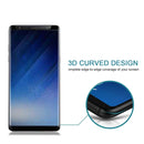 For Galaxy Note 8 0.3mm 9H Surface Hardness 3D Curved Silk-screen Non-full Screen Tempered Glass Screen Protector(Black)