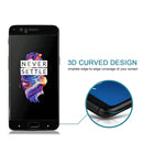 For OnePlus 5 0.3mm 9H Surface Hardness 3D Curved Silk-screen Full Screen Tempered Glass Screen Protector(Black)