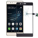 For Huawei P9 0.26mm 9H Surface Hardness Explosion-proof Silk-screen Tempered Glass Full Screen Film (Black)