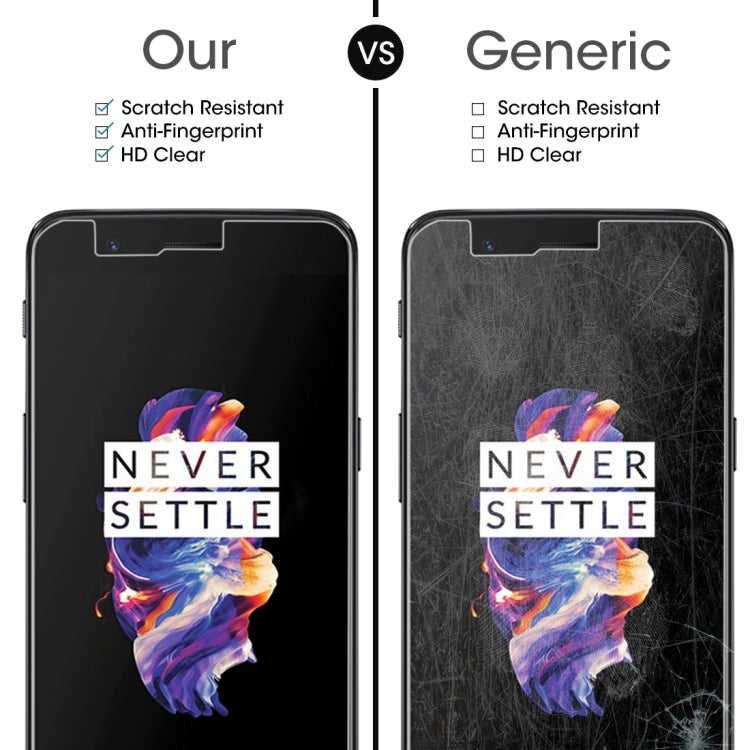 For OnePlus 5 0.3mm 9H Surface Hardness 2.5D Explosion-proof Non-full Screen Tempered Glass Screen Film