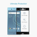For Sony Xperia XZs 0.33mm 9H Surface Hardness 3D Curved Full Screen Tempered Glass Screen Protector(Black)