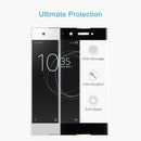 For Sony Xperia XA1 0.33mm 9H Surface Hardness 3D Curved Full Screen Tempered Glass Screen Protector(Black)
