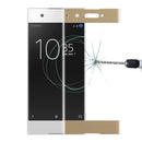 For Sony Xperia XA1 0.33mm 9H Surface Hardness 3D Curved Full Screen Tempered Glass Screen Protector(Gold)
