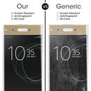 For Sony Xperia XA1 0.33mm 9H Surface Hardness 3D Curved Full Screen Tempered Glass Screen Protector(Gold)