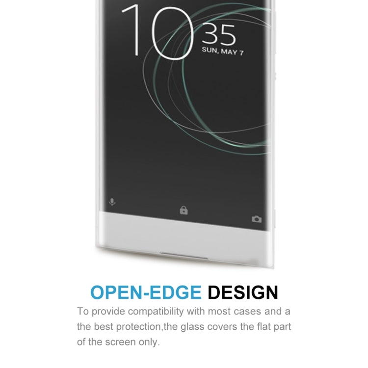 For Sony Xperia XA1 0.33mm 9H Surface Hardness 3D Curved Full Screen Tempered Glass Screen Protector(Transparent)