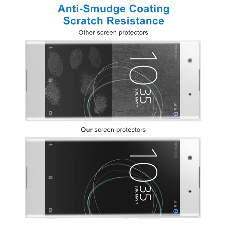 For Sony Xperia XA1 0.33mm 9H Surface Hardness 3D Curved Full Screen Tempered Glass Screen Protector(Transparent)