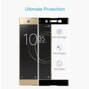 For Sony Xperia XA1 Ultra 0.33mm 9H Surface Hardness 3D Curved Full Screen Tempered Glass Screen Protector(Black)