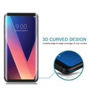 For LG V30 0.26mm 9H Surface Hardness 3D Curved Full Screen Tempered Glass Screen Protector (Black)