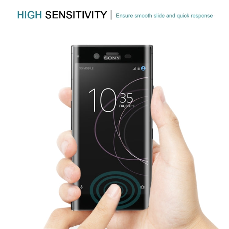 For Sony Xperia XZ1 0.26mm 9H Surface Hardness 3D Full Screen Tempered Glass Screen Protector(Black)