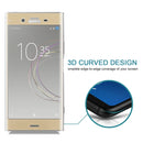 For Sony Xperia XZ1 0.26mm 9H Surface Hardness 3D Full Screen Tempered Glass Screen Protector(Gold)