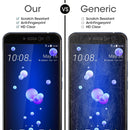 HTC U11 0.33mm 9H Surface Hardness Tempered Glass Screen Protector(Black)