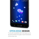 HTC U11 0.33mm 9H Surface Hardness Tempered Glass Screen Protector(Black)