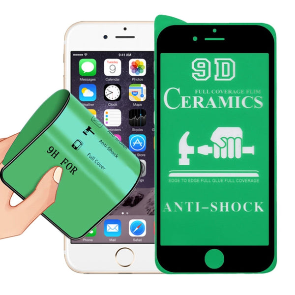 2.5D Full Glue Full Cover Ceramics Film for iPhone 6(Black)