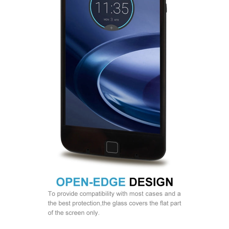 For Motorola Moto Z 0.26mm 9H Surface Hardness 2.5D Full Screen Tempered Glass Screen Protector(Black)