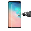 Edge Glue 3D Curved Edge Full Screen Tempered Glass Film for Galaxy S10, Fingerprint Unlock Is Not Supported(Transparent)