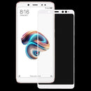 Ultra Thin 9H 3D HD Anti-burst Full Screen Carbon Fiber Tempered Glass Film for Xiaomi Redmi Note 5 (White)
