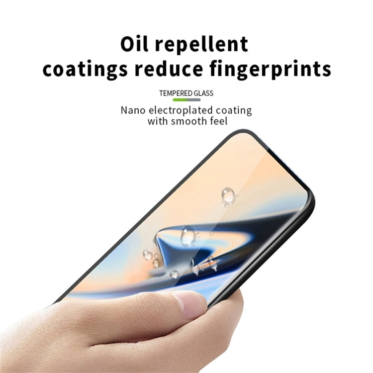 MOFI 9H 3D Curved Heat Bending Full Screen Tempered Glass Film for OnePlus 7 Pro (Black)