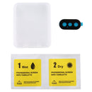 Titanium Alloy Metal Camera Lens Protector Tempered Glass Film for iPhone XS(Black)