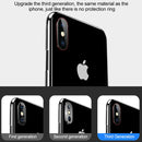 Titanium Alloy Metal Camera Lens Protector Tempered Glass Film for iPhone XS(Black)