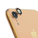 10 PCS Titanium Alloy Metal Camera Lens Protector Tempered Glass Film for iPhone XR(Gold)