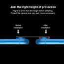 10 PCS Titanium Alloy Metal Camera Lens Protector Tempered Glass Film for iPhone XR(Gold)