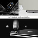 10 PCS Titanium Alloy Metal Camera Lens Protector Tempered Glass Film for iPhone XS Max(Silver)
