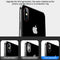 Titanium Alloy Metal Camera Lens Protector Tempered Glass Film for iPhone XS Max(Black)