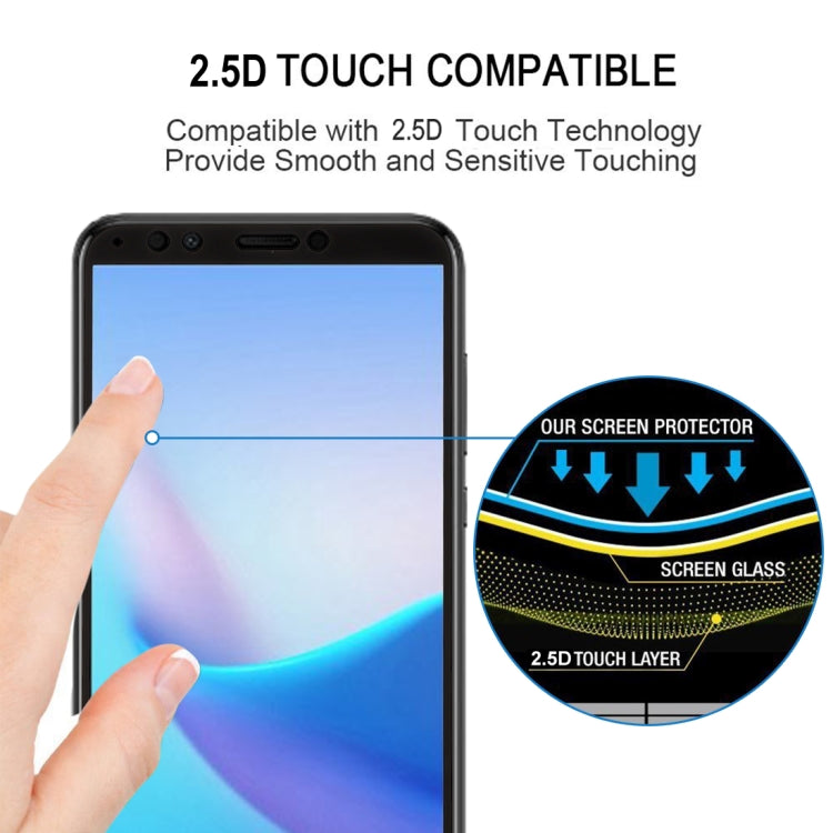 0.26mm 9H 2.5D Anti-scratch Silk-screen Tempered Glass Full Screen Film for Huawei Nova 2 Lite / Y7 Prime (2018)(Black)