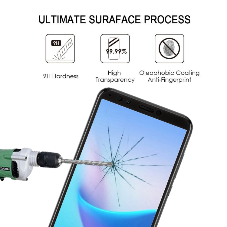 0.26mm 9H 2.5D Anti-scratch Silk-screen Tempered Glass Full Screen Film for Huawei Nova 2 Lite / Y7 Prime (2018)(Black)