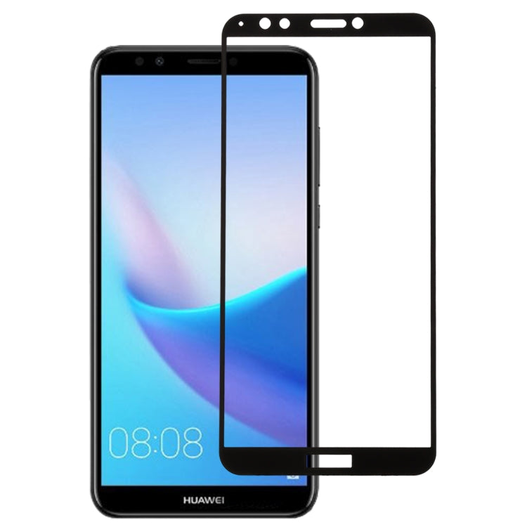 0.26mm 9H 2.5D Anti-scratch Silk-screen Tempered Glass Full Screen Film for Huawei Nova 2 Lite / Y7 Prime (2018)(Black)