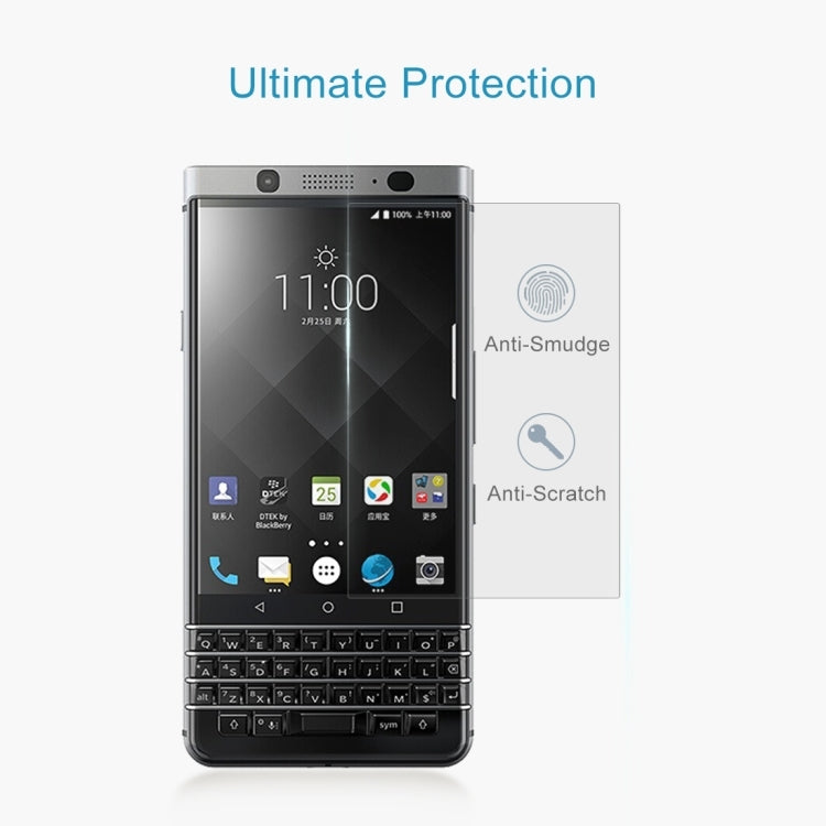 2 PCS for BlackBerry Keyone 0.26mm 9H Surface Hardness 2.5D Curved Edge Tempered Glass Screen Protector