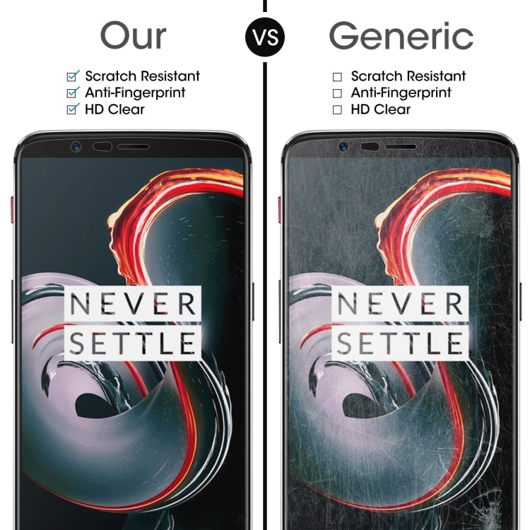 10 PCS for Oneplus 5T 0.26mm 9H Surface Hardness 2.5D Curved Edge Tempered Glass Screen Protector