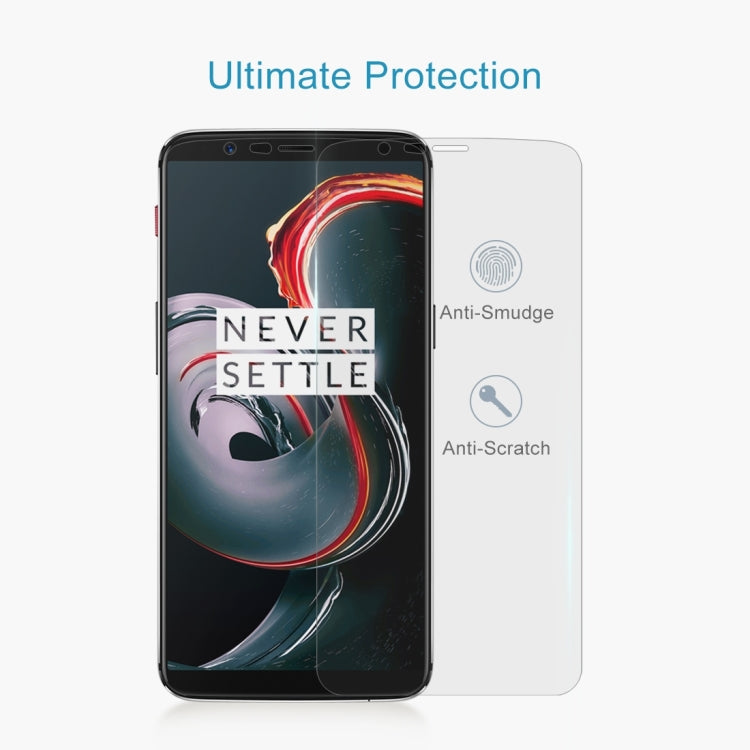 10 PCS for Oneplus 5T 0.26mm 9H Surface Hardness 2.5D Curved Edge Tempered Glass Screen Protector