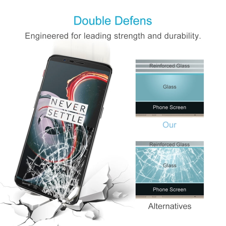 10 PCS for Oneplus 5T 0.26mm 9H Surface Hardness 2.5D Curved Edge Tempered Glass Screen Protector