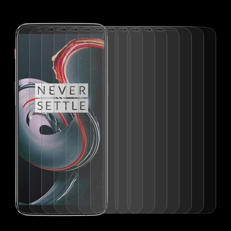 10 PCS for Oneplus 5T 0.26mm 9H Surface Hardness 2.5D Curved Edge Tempered Glass Screen Protector