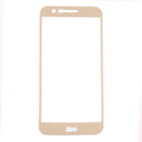 For LG K10 (2017) 0.3mm 9H Surface Hardness 2.5D Curved Silk-screen Full Screen Tempered Glass Screen Protector (Gold)