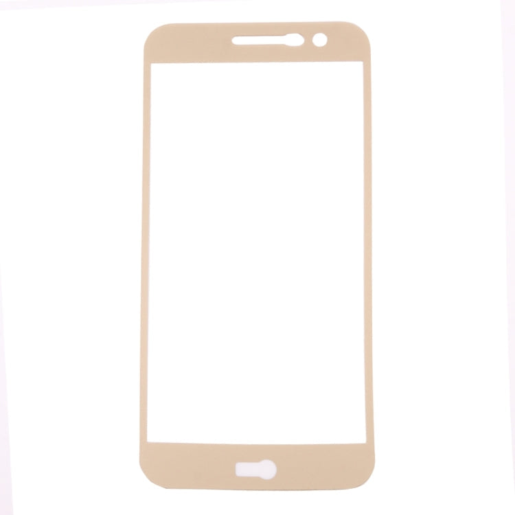 For LG K10 (2017) 0.3mm 9H Surface Hardness 2.5D Curved Silk-screen Full Screen Tempered Glass Screen Protector (Gold)