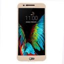 For LG K10 (2017) 0.3mm 9H Surface Hardness 2.5D Curved Silk-screen Full Screen Tempered Glass Screen Protector (Gold)
