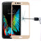 For LG K10 (2017) 0.3mm 9H Surface Hardness 2.5D Curved Silk-screen Full Screen Tempered Glass Screen Protector (Gold)