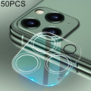 50 PCS For iPhone 12 Pro Max HD Rear Camera Lens Protector Tempered Glass Film