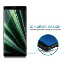 9H 3D Curved Full Screen Tempered Glass Film for Sony Xperia XZ3(Black)