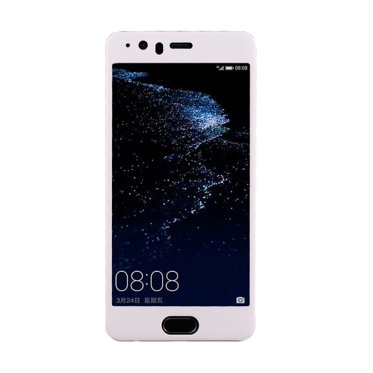 For Huawei P10 Plus 0.3mm 9H Surface Hardness 3D Curved Silk-screen Full Screen Tempered Glass Screen Protector (White)